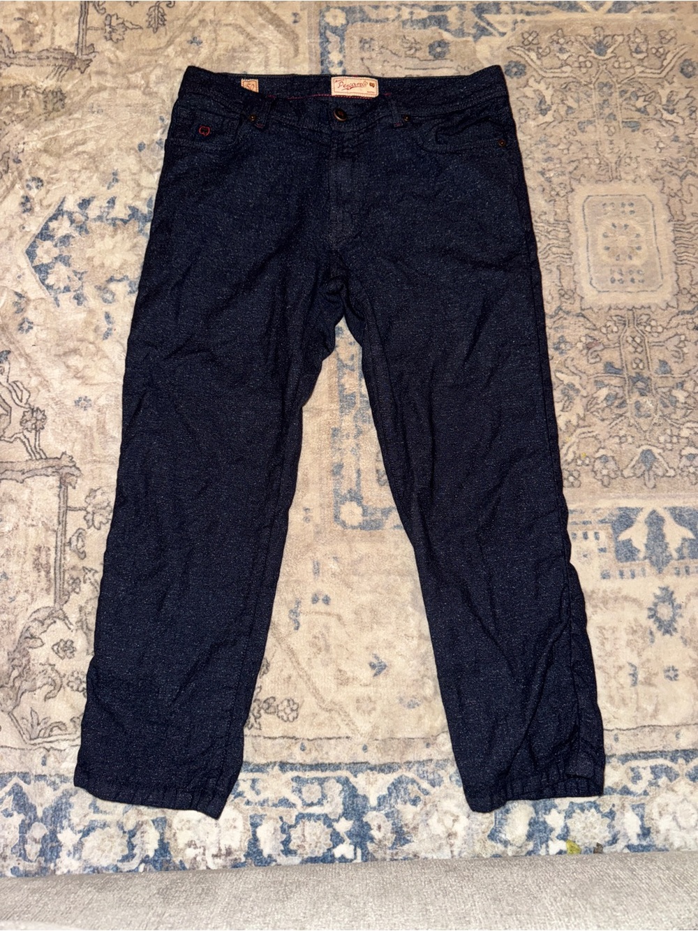 Marco Pescarolo Nerano M Dark Blue Italian Denim Size 50 IT/34 US Made in Italy